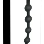 Black Velvets analiniai karoliukai, silikoniniai, 50 cm, juodi