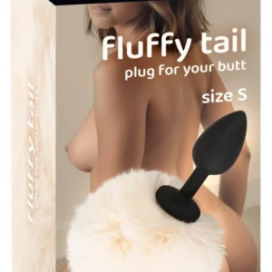 You2Toys Fluffy Tail silikoninis kaištis S White