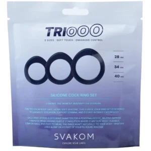 SVAKOM Triooo Dark Blue — 3 silikoniniai žiedai
