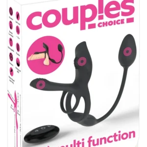 Couples Choice RC porų vibratorius, silikoninis, juodas, 34,8 cm
