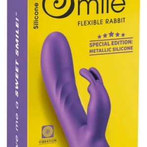 Sweet Smile Flexible Rabbit Metallic Silicone, 18.3 cm