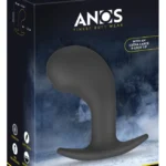 ANOS Big Head prostatos masažuoklis, juodas, 10,5 cm