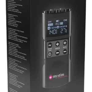Mystim Tension Lover 2 — 2 kanalų E‑Stim valdiklis, USB‑C