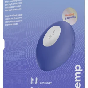 We-Vibe Temp Lavender Blue — temperatūros masažuoklis 9,5 cm