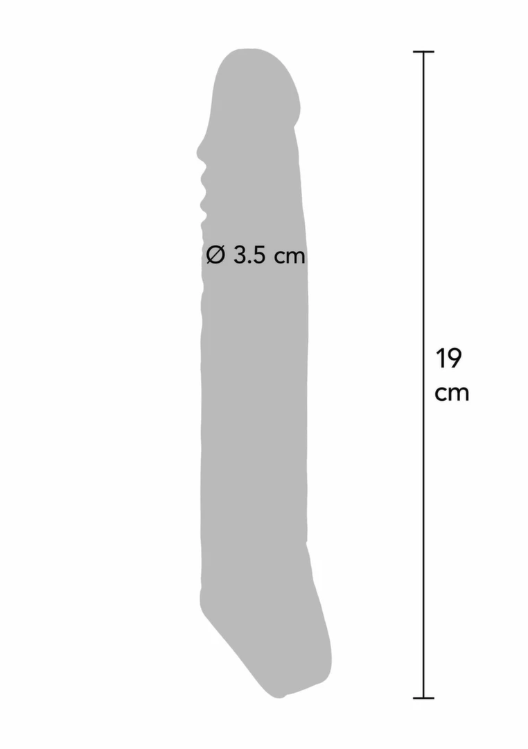 ToyJoy Get Real Extension Sleeve TPE Large 19 cm - Image 3