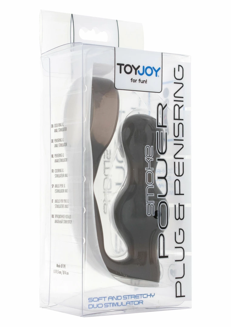 ToyJoy Power Plug & Ring Set, TPE juodas - Image 2