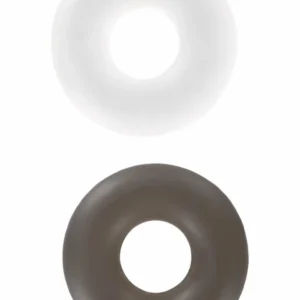 ToyJoy Stud Rings — 2 vnt., reguliuojami silikoniniai žieda