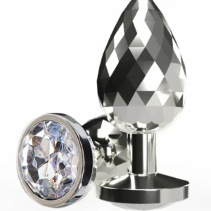 ToyJoy Disco Diamond Plug Medium (aliuminis)