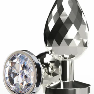 ToyJoy Disco Diamond Plug Large — Aliuminis, sidabrinis