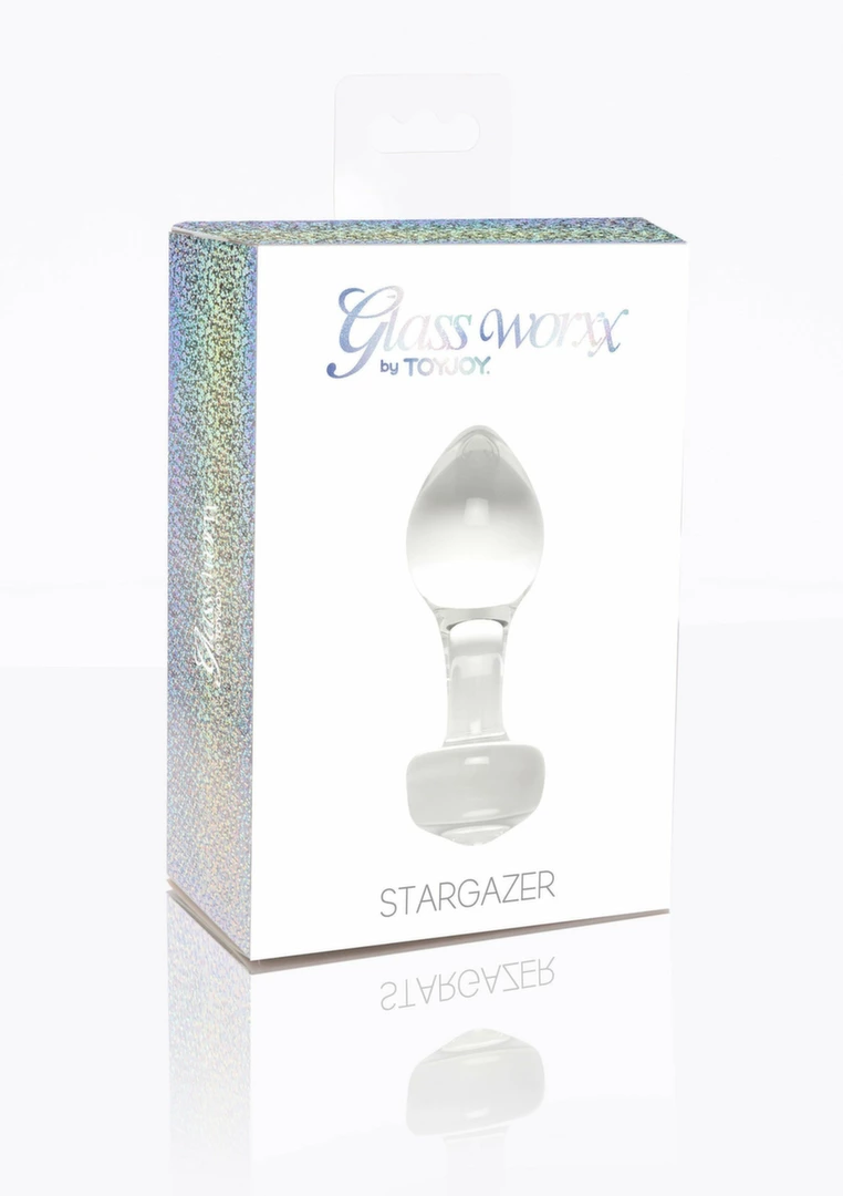 ToyJoy GLASS WORXX Stargazer Glass Plug Medium - Image 2