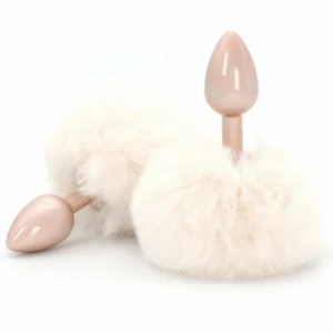 ToyJoy Enchanting Bunnytail – aliuminio lydinio plugas