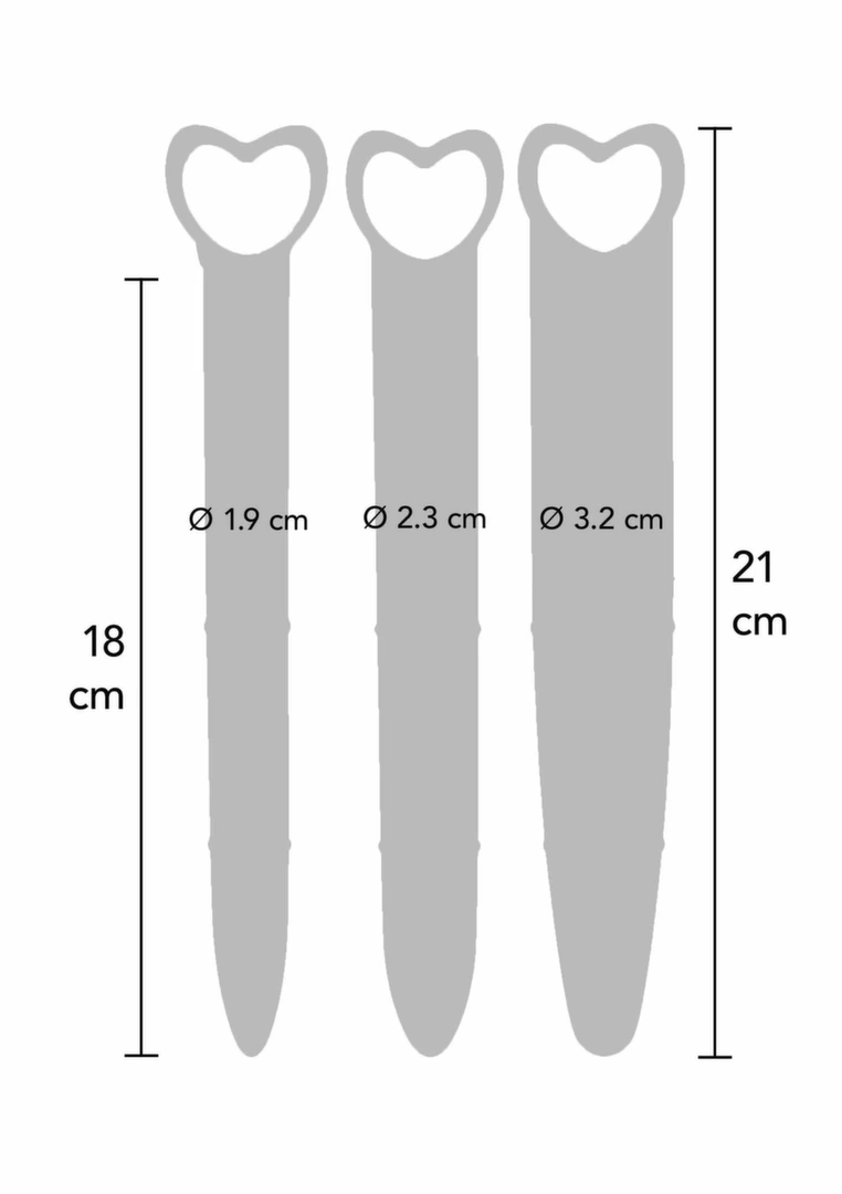 Silikoniniai makšties dilatatoriai, rinkinys (3 vnt) - Image 2