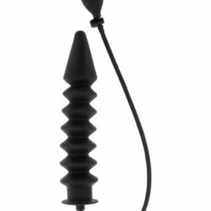 Hidden Desire Inflatable Ribbed Plug Expert, Black