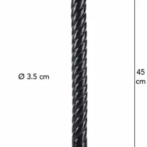 Hidden Desire Extreme Anal Serpent analinis dildo, 45 cm, juodas
