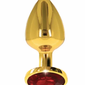 Taboom Plug With Diamond Jewel L – auksinis/raudonas