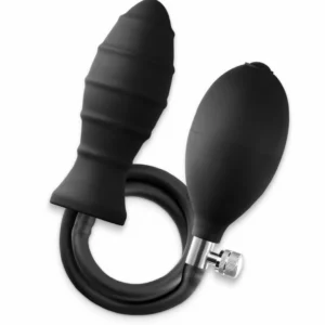 NS Novelties InflataPlay Inflatable Plug, Black, Medium