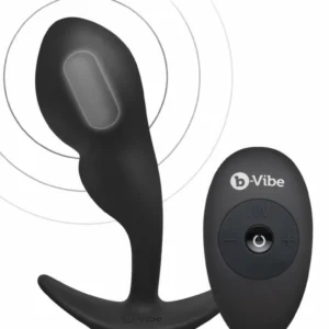 B-Vibe P-Spot SnugPlug prostatos masažuoklis, juodas, 12,7 cm
