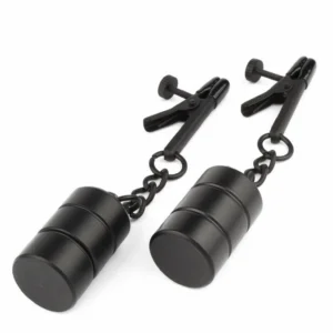 Mr. Steel Nipple Clamp Weight spenelių spaustukai su svareliais, sidabriniai