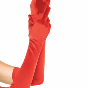 Leg Avenue Extra Long Satin Gloves — juodos, opera ilgio