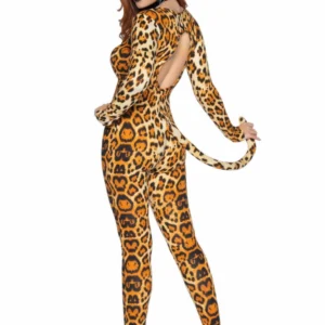 Leg Avenue Cougar Catsuit 3 dalių rinkinys M/L