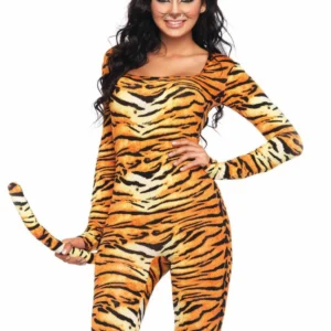 Leg Avenue Wild Tigress Catsuit Set