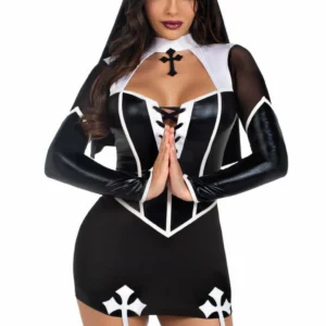 Leg Avenue Holy Hottie Dress Black