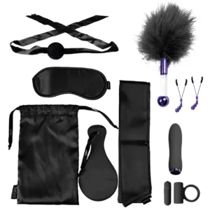 Doc Johnson BDSM Premium Black Set — 11 dalių