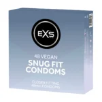 EXS Snug Fit latekso prezervatyvas, 49 mm, 48 vnt.