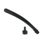 XR Brands CleanStream plovimo antgalis, silikoninis, juodas, 16 cm