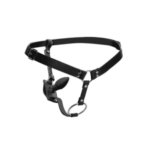 XR Brands Master Series Adjustable Harness with Silicone Plug