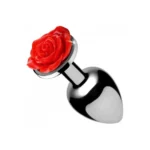 XR Brands Red Rose analinis kaištis, aliuminio lydinys, vidutinis