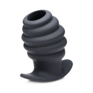 XR Brands HIVE Large Silicone Ribbed Hollow Plug