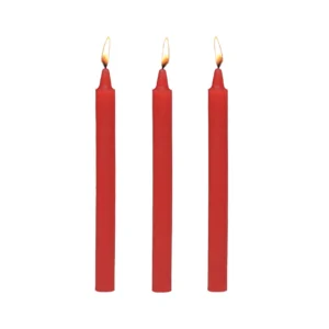 XR Brands Fire Sticks – 3 parafino lašinamos žvakės