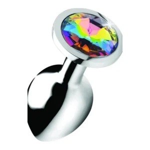 XR Brands Rainbow Prism Aluminum Plug — Medium