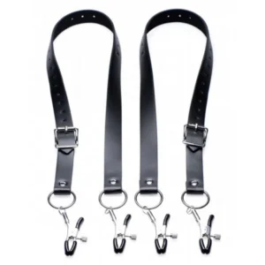 XR Brands Spread XL Labia Belt – Black, Large