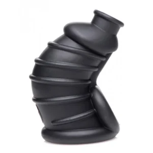 XR Brands Silicone Chastity Cage (Black)