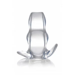 XR Brands Clear View Transparent Hollow Anal Plug (Large, TPE)