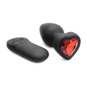 XR Brands Red Heart silikoninis kaištis, mažas