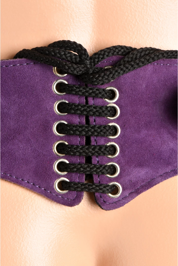 XR Brands Deluxe odinis korsetas-pakinktai, violetinė - Image 7