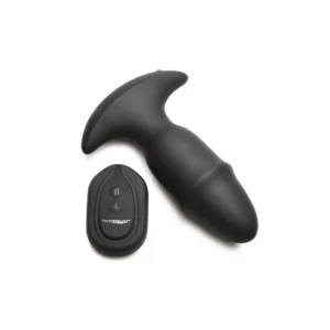 XR Brands Butt Slider Silicone Plug - Black