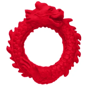 XR Brands Rise of the Dragon Silicone Ring – raudonas