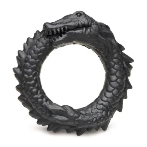 XR Brands Black Caiman silikoninis intymus žiedas
