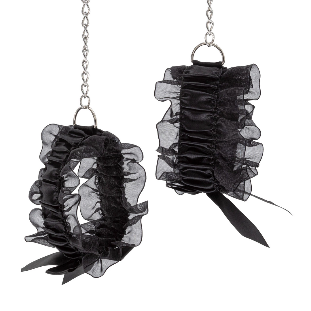 Crushious Juodas nėriniuotas bondage rinkinys - Image 5