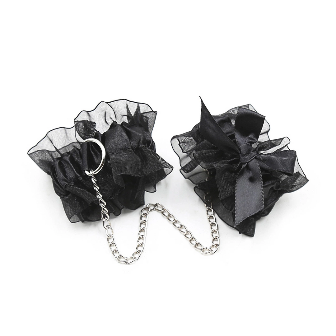Crushious Juodas nėriniuotas bondage rinkinys - Image 4