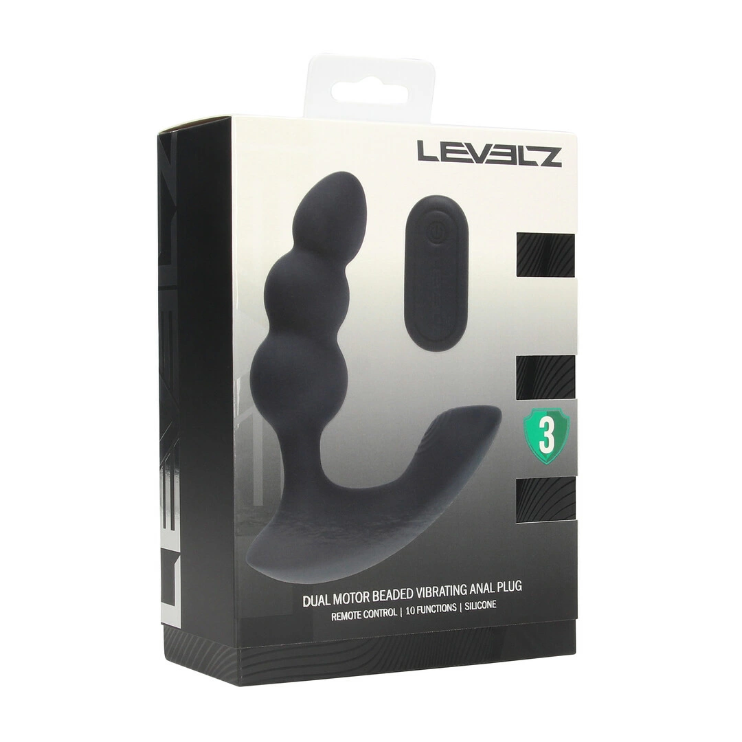 Levelz by Shots Revo Dual Motor prostatos masažuoklis, juodas - Image 2
