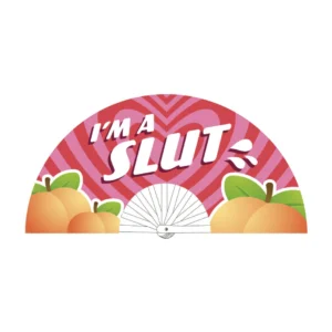 Slut Fan 64 cm – didelė poliesterio ir plastiko vėduoklė