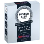 Mister Size Pure Feel latekso prezervatyvas, 60/64/69 mm rinkinys