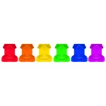 Kheper Games Rainbow taurelių komplektas, 6 vnt., įvairiaspalvis
