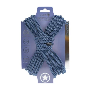 Ouch! by Shots Polyester Bondage Rope 10 m, Navy Blue