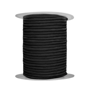Shots Bondage Rope 100 m – patvari medvilnė, juoda, 0,8 cm